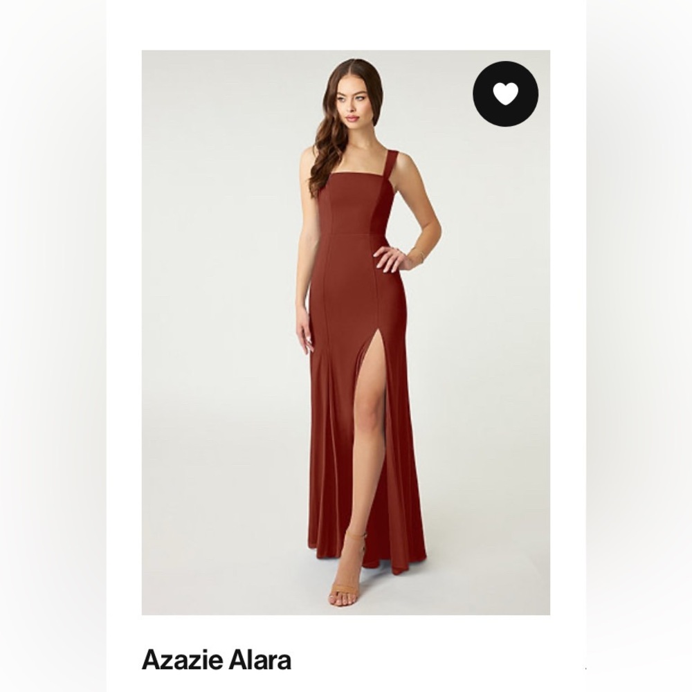 Azazie Alara Terracotta Dress